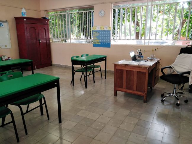 Poca afluencia en el regreso a clases presencial en Mérida